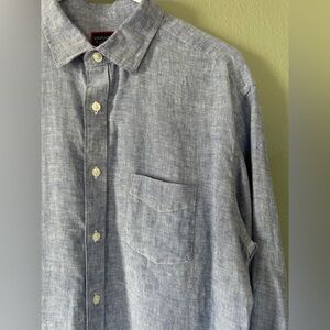 UNTUCKit 100% Linen Long-Sleeve Button Down Shirt |
Men’s size Large
